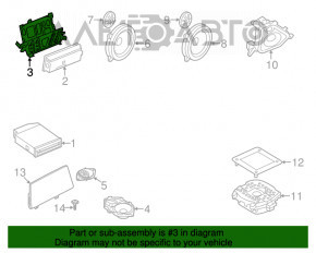 Suport de amplificator audio pentru BMW X3 G01 18-21