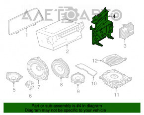 Suport de amplificator audio BMW 7 G11 G12 16-19