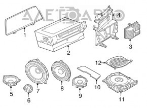 Suport de amplificator audio BMW 7 G11 G12 16-19