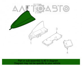 Corpul antenei aripioare BMW X1 F48 16-22