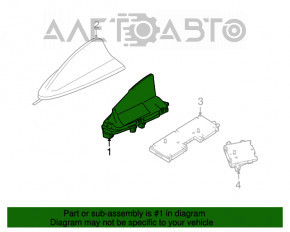 Antena aripă BMW X1 F48 16-19