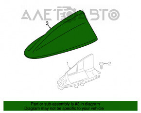 Corpul antenei aripioare BMW X3 G01 18-21