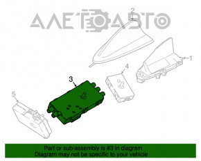 Antenna Amplifier Diversity BMW 7 G11 G12 16-22