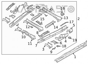 Radiator racire apa VW Passat b7 12-15 USA 2.5 nou non-original