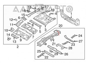 Корыто багажника Kia Niro 17-22 HEV