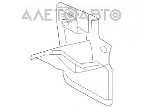 Apărătoare pentru prag spate dreapta Lexus NX200t NX300 NX300h 15-21 nou original OEM