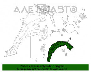 Aripa spate stânga Lexus NX200t NX300 NX300h 15-21