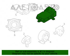 Modulul airbag SRS computer pentru airbag-urile de siguranță BMW X3 G01 18-21