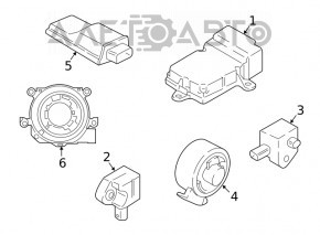 Modulul airbag SRS computer pentru airbag-urile de siguranță BMW X3 G01 18-21