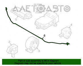 Senorul airbag pentru protecția pietonilor BMW 5 G30 17-23