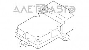 Modulul computerizat al airbag-ului SRS pentru airbag-urile de siguranță BMW 7 G11 G12 16-19 sub radar.