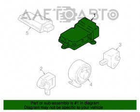 Modulul computerizat al airbag-ului SRS pentru airbag-urile de siguranță BMW 7 G11 G12 16-19 sub radar