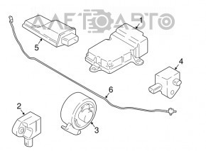 Senzor airbag usa dreapta fata BMW 7 G11 G12 16-22