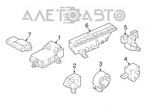 Senzor airbag frontal dreapta pentru BMW X3 G01 18-21, nou, original OEM.