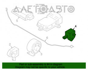 Senzație de siguranță a airbag-ului, stâlpul central dreapta BMW 7 G11 G12 20-22