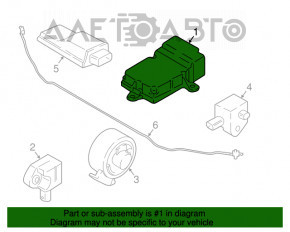 Modulul computerului airbag SRS pentru airbag-urile de siguranță BMW X3 G01 18-21