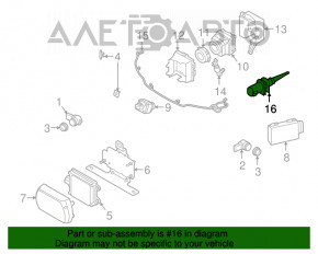 Senzor de temperatură a aerului ambiant Mini Cooper Clubman R55 07-14 nou OEM original