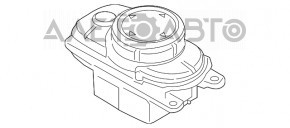 Maneta de control a multimedia pentru BMW 7 G11 G12 16-22, lucioasă.