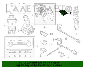 Joystick-ul de control al sistemului multimedia BMW 5 G30 17-23