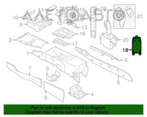 Joystick-ul pentru controlul monitorului NBT al BMW-ului 3 F30 14-16 cu navigație