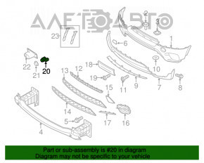 Senzor de parcare frontal pentru BMW X5 E70 11-13 fără inel