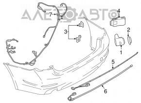 Парктроник заднего бампера BMW 7 G11 G12 16-19