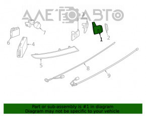 Senzor de parcare spate pentru BMW X3 G01 18-21, lateral pe capacul lateral