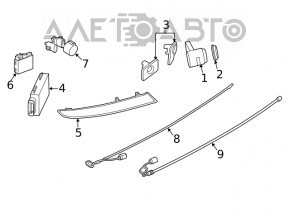 Senzor de parcare spate pentru BMW X3 G01 18-21, lateral pe capacul lateral