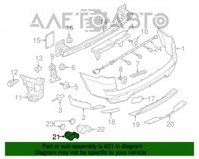 Senzor de parcare frontal intern pentru BMW X5 E70 11-13 fără inel