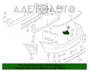 Senzor de parcare frontal extern pentru BMW X5 E70 11-13 fără inel