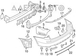 Senzor parcare exterior fata BMW X5 E70 11-13 fara inel nou original