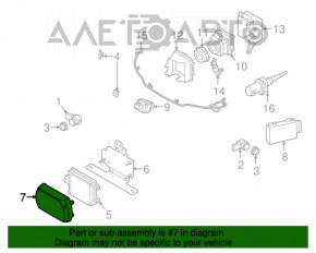 Capacul de protecție a bumperului frontal pentru radarul de croazieră al BMW X3 G01 18-21