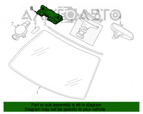 Camera de monitorizare a benzii pentru BMW 5 G30 17-23 pe parbriz.