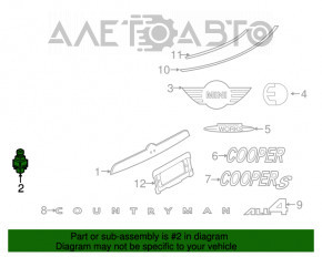 Camera de vizionare spate pentru BMW X5 F15 14-18