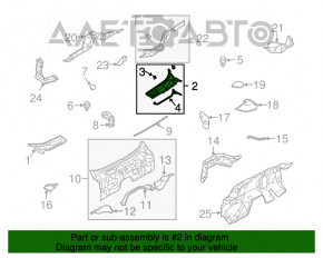 Grila stergatoarelor stanga din plastic Nissan 350z zgariata