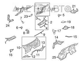 Grila stergatoarelor stanga din plastic Nissan 350z zgariata