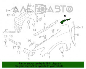 Garnitura stergator parbriz dreapta Nissan Maxima A36 16- noua originala OEM