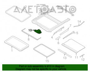 Motorul capacului BMW 3 F30 12-18