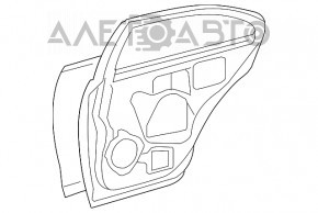 Дверь в сборе задняя левая Lexus ES350 07-12