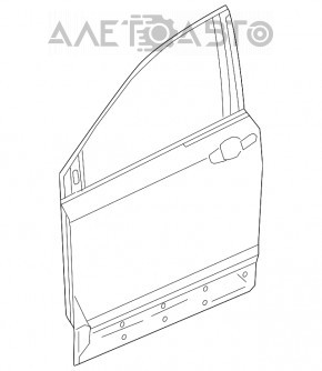 Ușa goală din față, stânga, pentru Honda CRV 17-22.