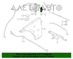 Motorul stropitorului de parbriz BMW 7 G11 G12 16-19 nou OEM original