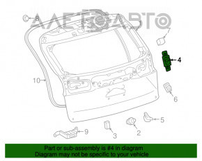 Отбойник двери багажника правый Lexus NX200t NX300 NX300h 15-21