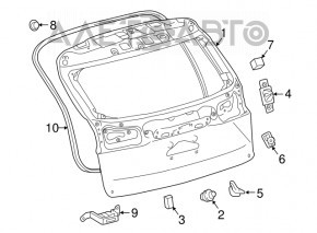 Отбойник двери багажника правый Lexus NX200t NX300 NX300h 15-21