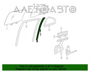 Geam ghidaj ușă spate dreapta Lexus GS300 GS350 GS430 GS450h 06-11