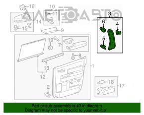 Capac usa interioara spate stanga Toyota Sequoia 08-16