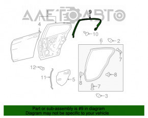 Cadru ușă interioară spate stânga Lexus GS300 GS350 GS430 GS450h 06-11