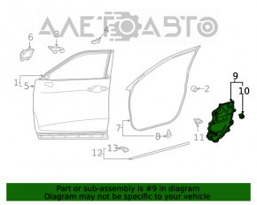 Панель двери передней правой Toyota Highlander 20-