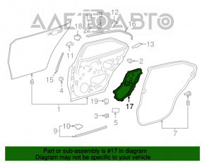 Panoul ușii interioare spate stânga Toyota Camry v70 18-