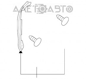 Garnitură ușă laterală față dreapta Lexus GS300 GS350 GS430 GS450h 06-09 față