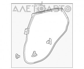 Garnitura usi spate dreapta Lexus RX350 RX450h 10-15 nou original OEM